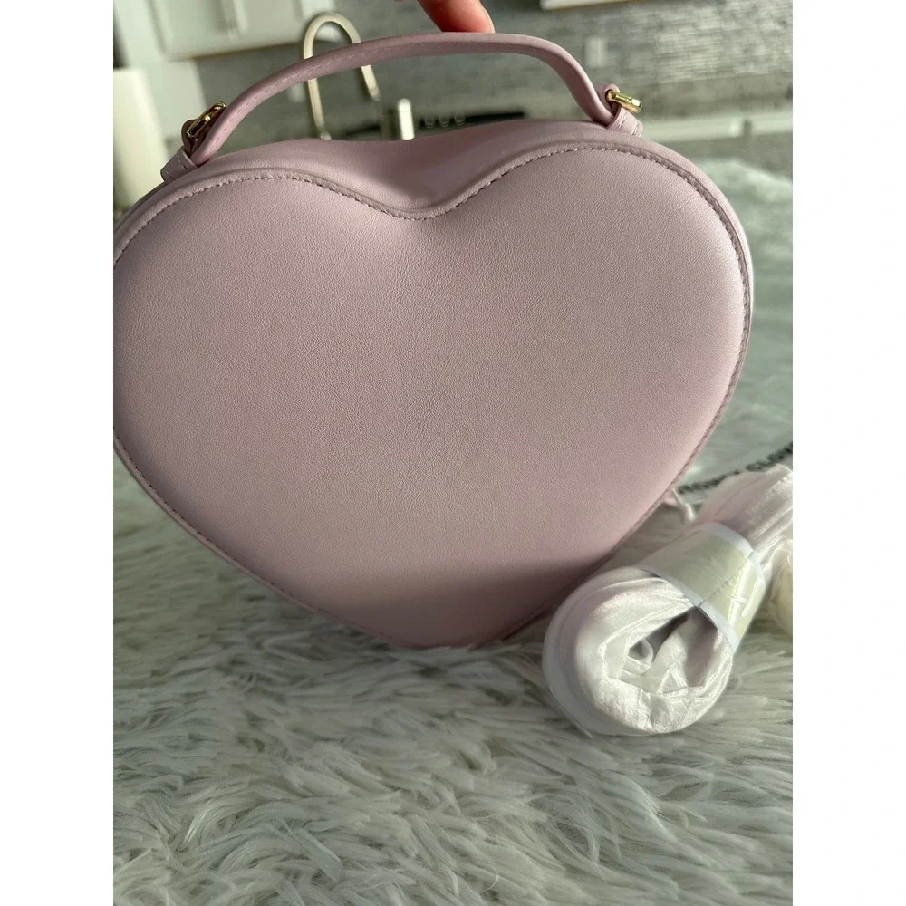 NWT Stoney Clover Lane heart-shaped Lilac Crossbody Bag Handbag